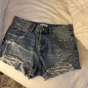 Zara denim Distressed Women Shorts